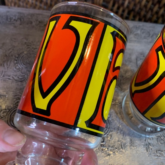 Vintage RARE Anchor Hocking LOVE Drinking Glasses - Picture 5 of 5